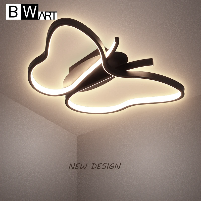 BWART Modern LED wall lamp Simple butterfly lamp for living dining bed room luster remote dimmable wall light Taklys