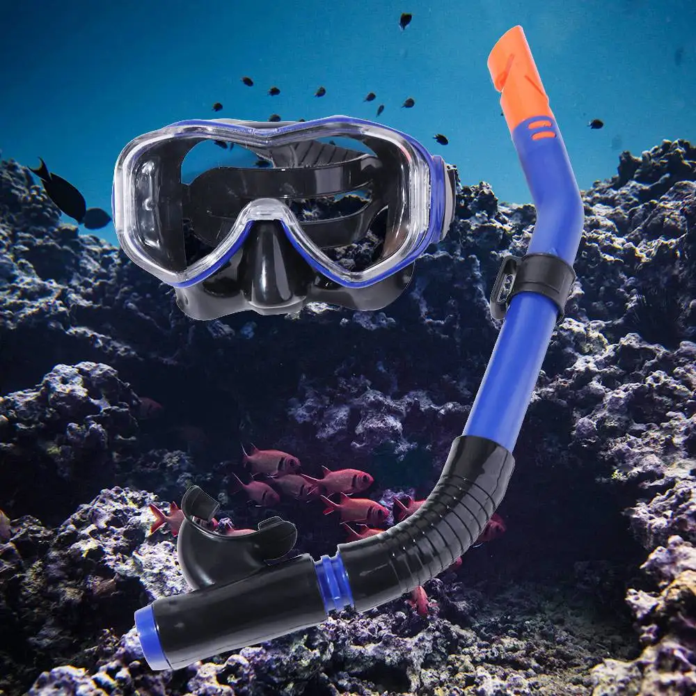 

Водонепроницаемая маска для подводного плавания с защитой от запотевания, безопасные очки для плавания и снорклинга, без протечек, с четким обзором, женский костюм для дайвинга, для взрослых