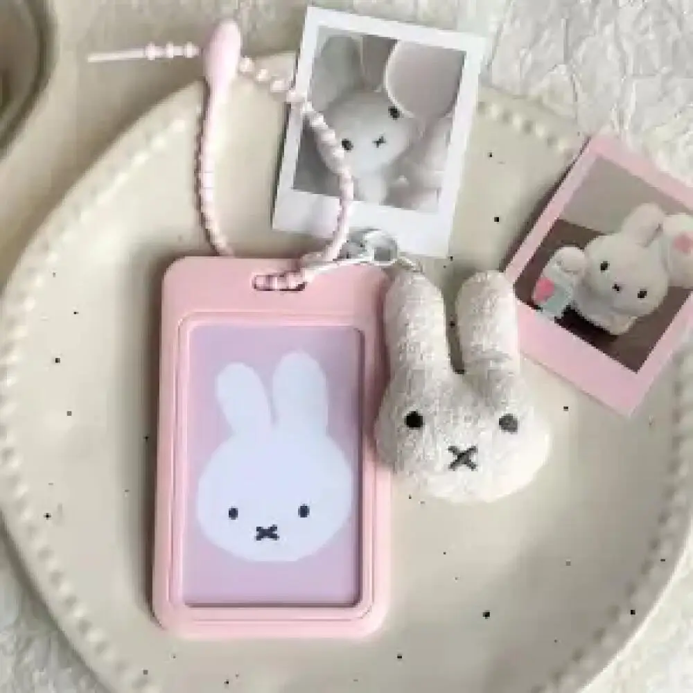 New Miffy Tag Kawaii Multi Style Korean Cartoon Girl Work Card Storage Student Meal Card Access Control Bus Card Certificate Set