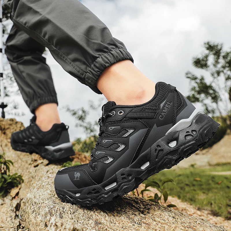 Herren Outdoor-Sneaker, Sportschuhe, Wanderschuhe, rutschfeste Trekking- und Campingschuhe, Trainingsschuhe, Laufschuhe, atmungsaktive Kletterschuhe, Trail-Schuhe. – Detail 21