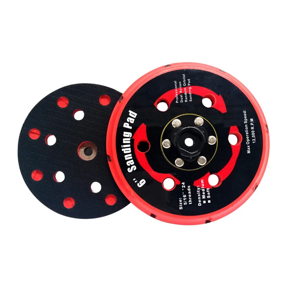 Sanding PadBacking Plate for Dual Action Polisher DA Polisher Backing Plate Back Holder 5 inch 125mm 6 Inch 150mm Pad