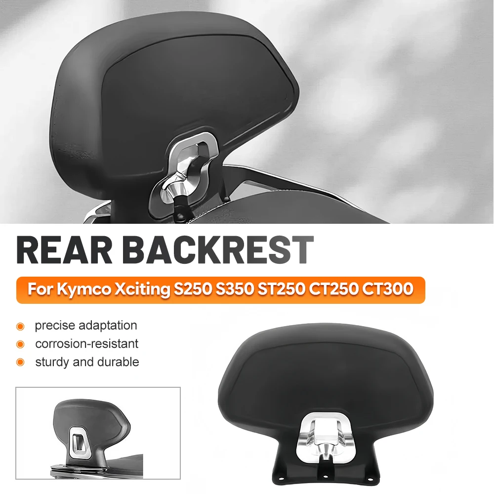 Motorcycle Seat Part Backrests Lumbar Support Waist Rest Soft Comfortable FOR Kymco Xciting S250 S350 ST250 CT250 CT300