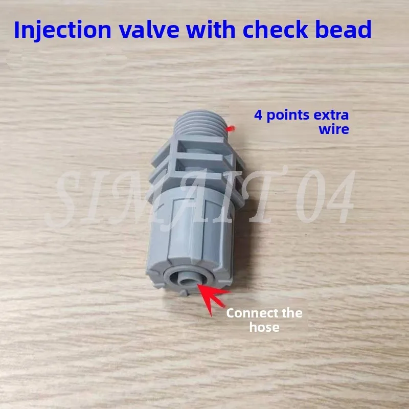 Injection Valve PVC Check Valve [4 Points Outer Wire] Metering Pump Inlet and Outlet Hose Bottom Valve S