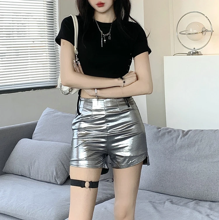 

Комплект коротких шорт Y2K Millennium Spicy Girl Dark Function для женщин: горячие шорты для выступлений на сцене в стиле джаз