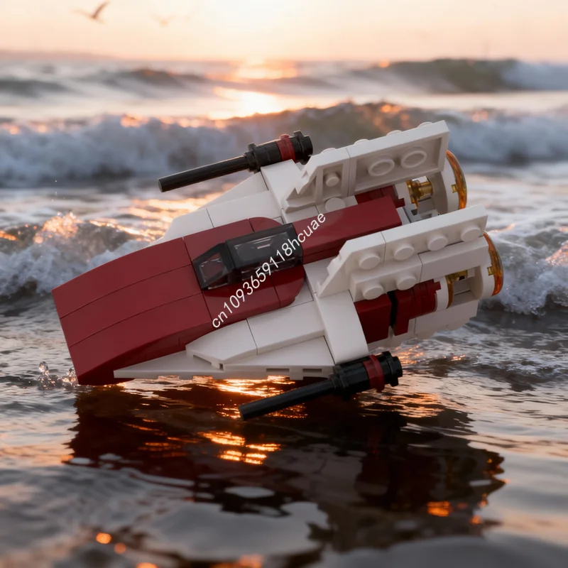 

Набор строительных блоков MOC «Звездный истребитель A-Wing» (121 деталь), модель для сборки, развивающая игрушка, идея для подарка на Рождество