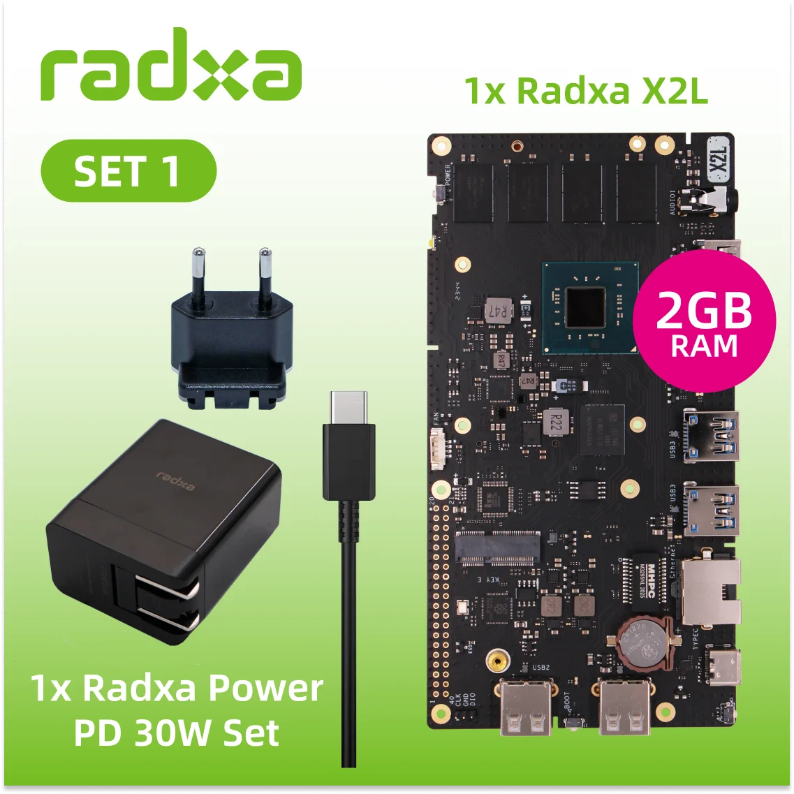 

Radxa X2L Intel J4125 4-core CPU SBC, GPU, HDMI with 4K Output, M.2 M Key Connector with PCIe 2.0, Single Board Computer