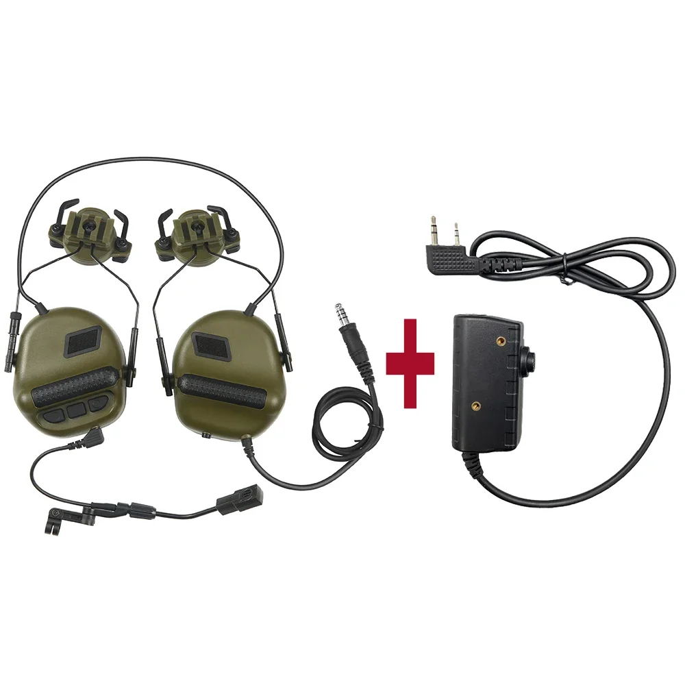 NEW ARM NEXT F20 Tactical Headset Pickup Noise Reduction Headset for FAST Helmet ARC Helmet Rail Softair Earphones With PTT