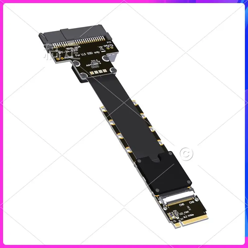 

AP-F47SM M.2 Nvme To U.3 SSD Extension Cable Pcie 5.0 X4 SFF-TA-1001, High-Speed 128G/Bps Professional Grade