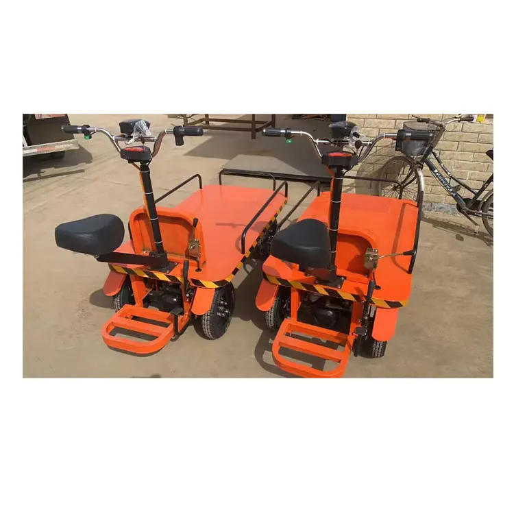 Electric Trolley Electric Transport Trolley 1 Ton Electric Flatbed Cargo Transporter For Cargo Transport
