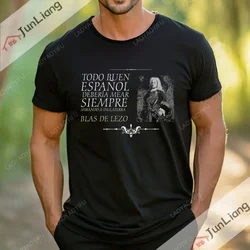 2024 Spanish Empire T-shirt Spanish legend hero Don Blas De Lezo Breathable shirt loose and comfortable clothing