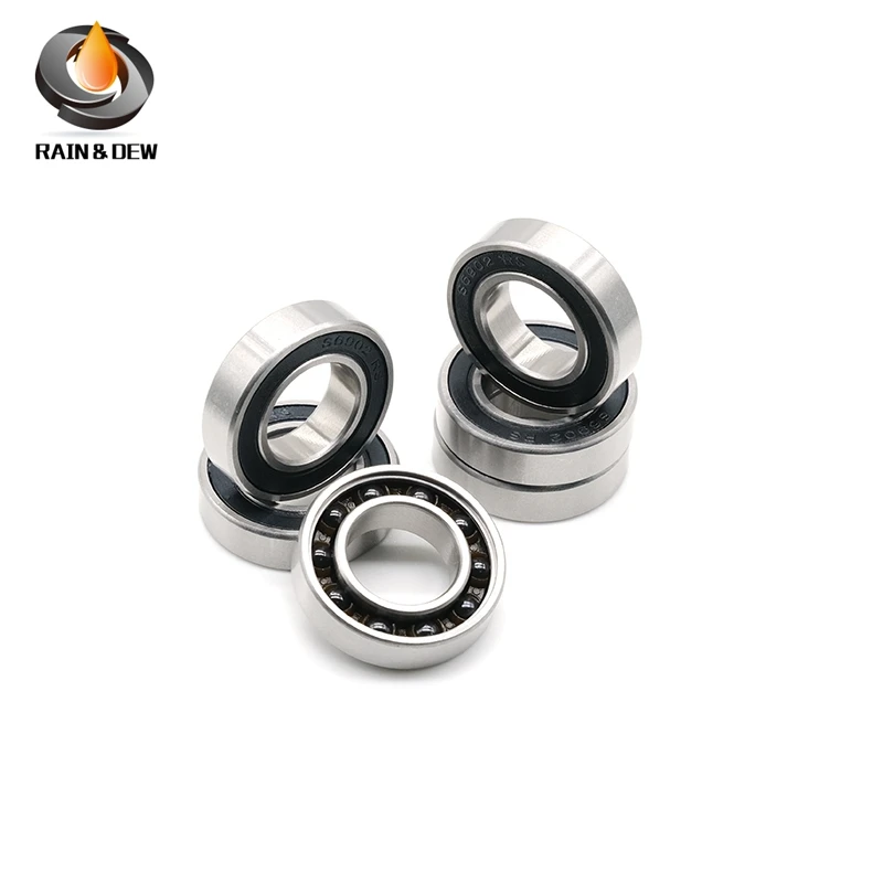 Bearings S6902RS CB ( 1 PC ) 15*28*7 mm 440C Stainless Steel Rings With Si3N4 Ceramic Balls Bearing S6902 S6902RS