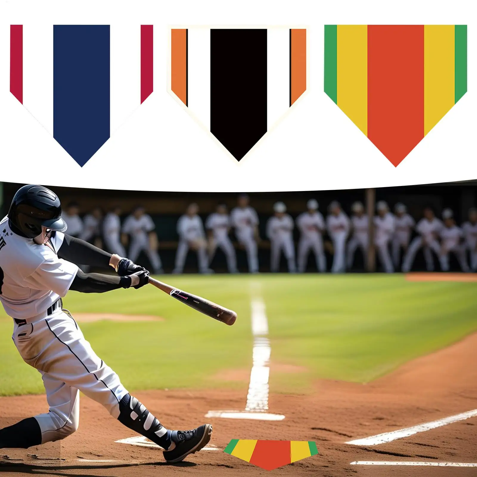 

softball pitching mat Baseball Training Plate Pitching Hitting Training Non-Slip Mat High Visibility Weatherproof Backyard Field