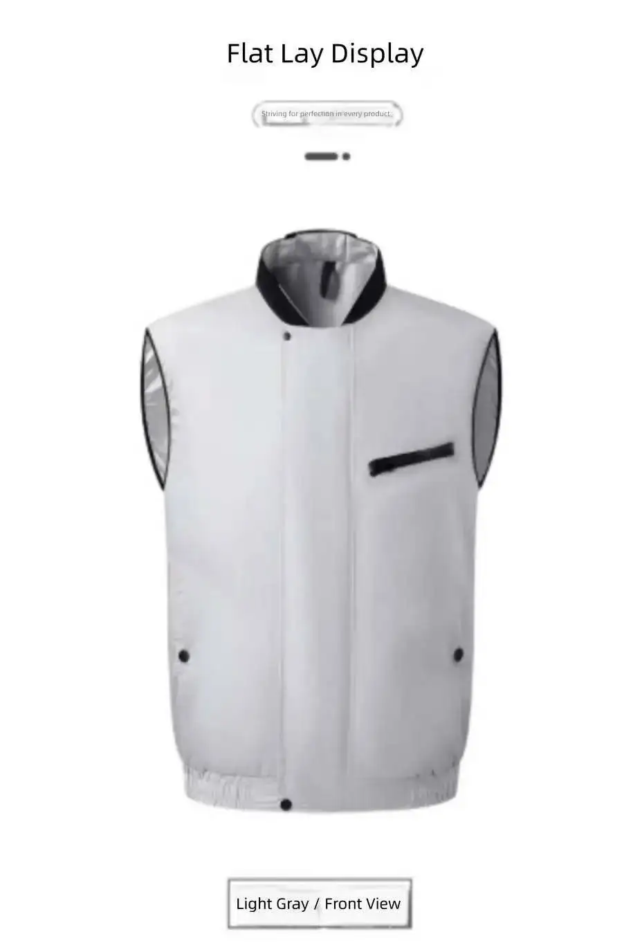 Summer heat prevention and cooling fan clothing, cooling vest, factory work clothes, outdoor clothing with fan and sun protectio