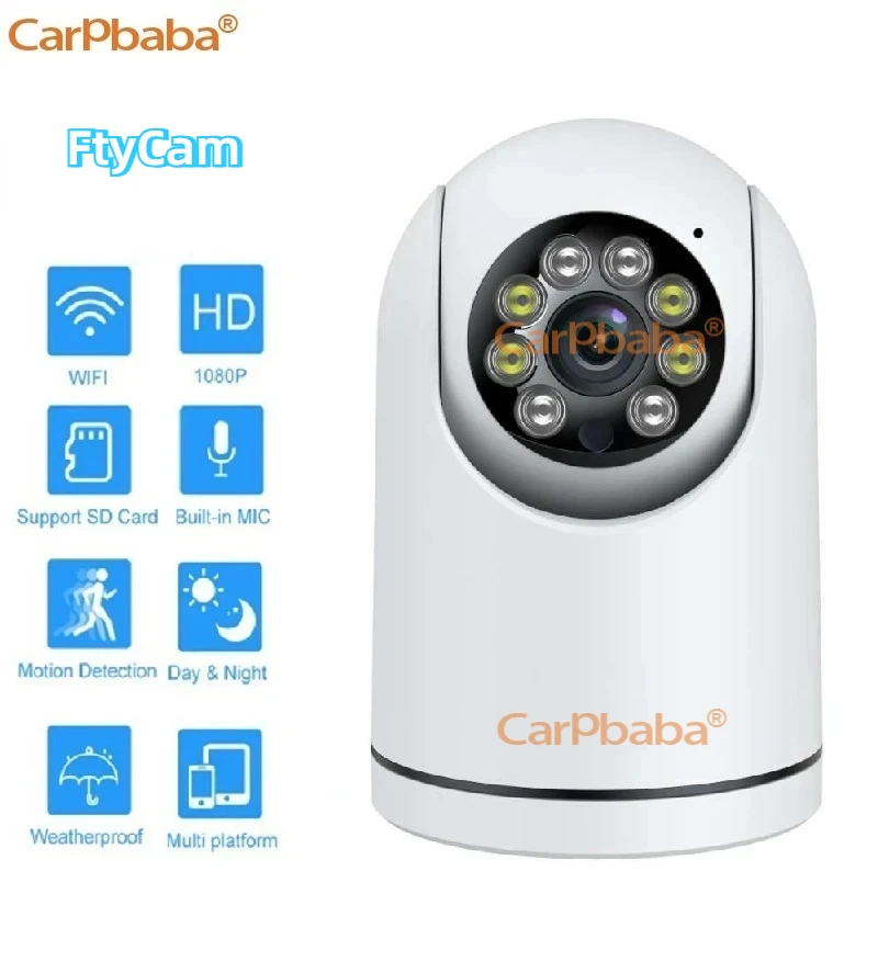 CARPBABA FtyCam WIFI IP Camera Surveillance Full Color Night Vision Security Protection Wireless Baby Monitor Smart Home