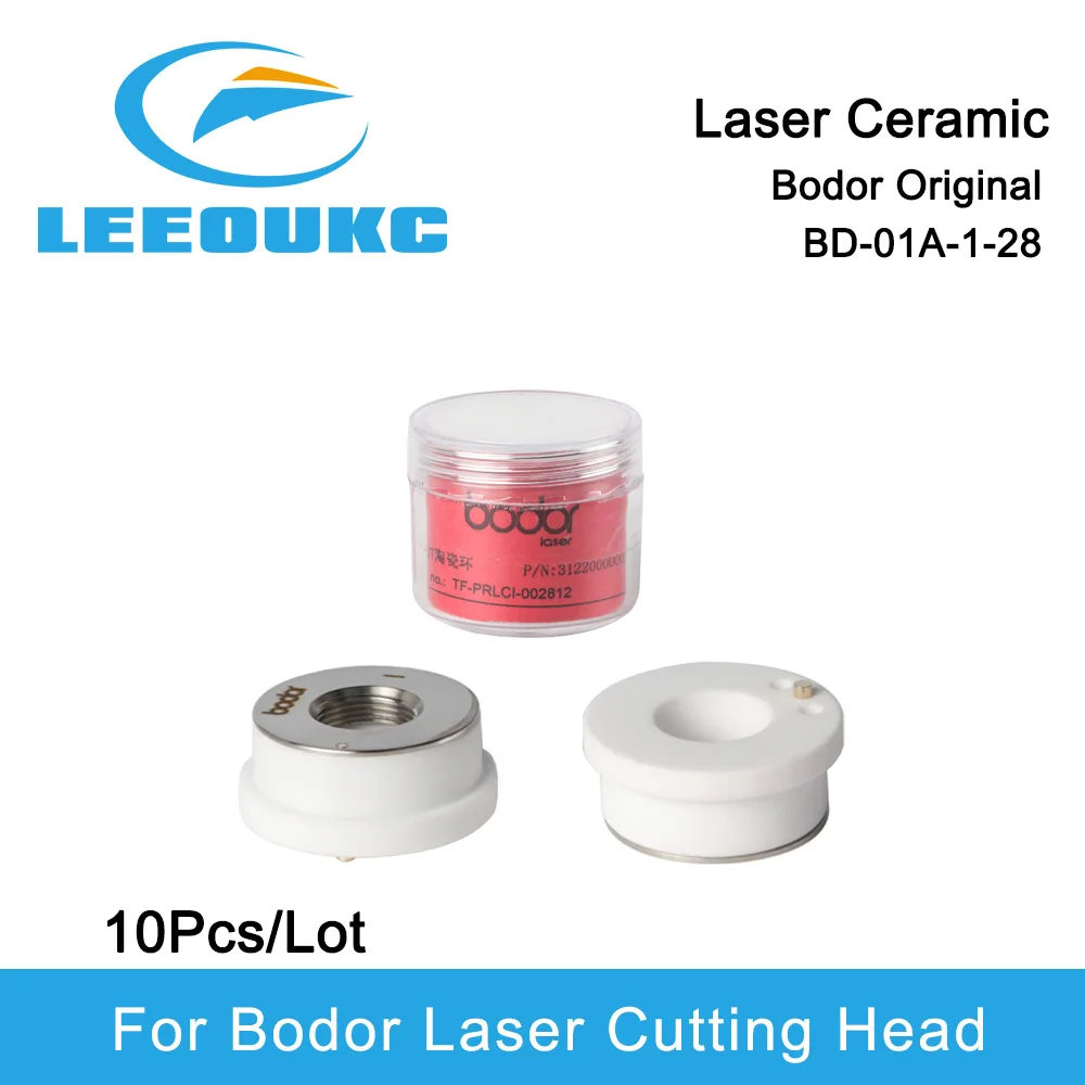 

10pcs/lot Original Bodor Ceramic Nozzle Holder 28/24.5mm M11 BD-01A-1-28 laser ceramic For Bodor Laser Cutting Head