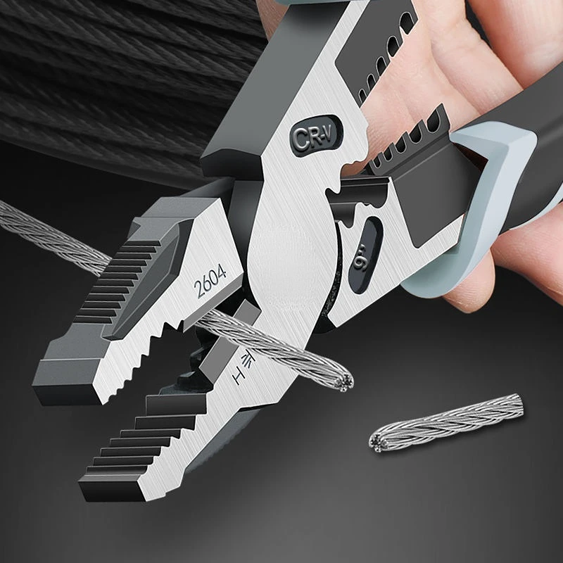 

Industrial-grade German Multi-functional Universal Sharp-mouth Oblique Mouth Crimping Pliers Electrician Hand Tool Wire Pliers