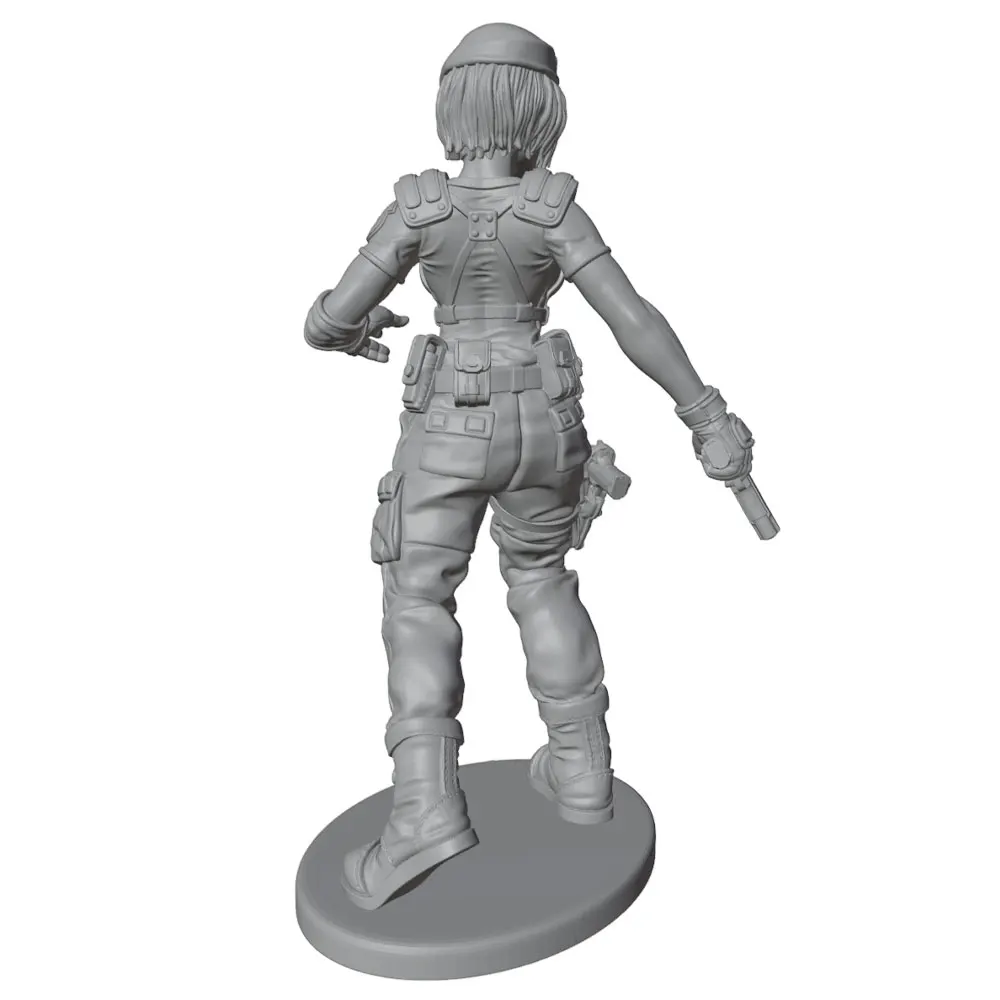 Figura de soldado femenino 1/24 – Modelo de resina para pintar a mano - imagen 5