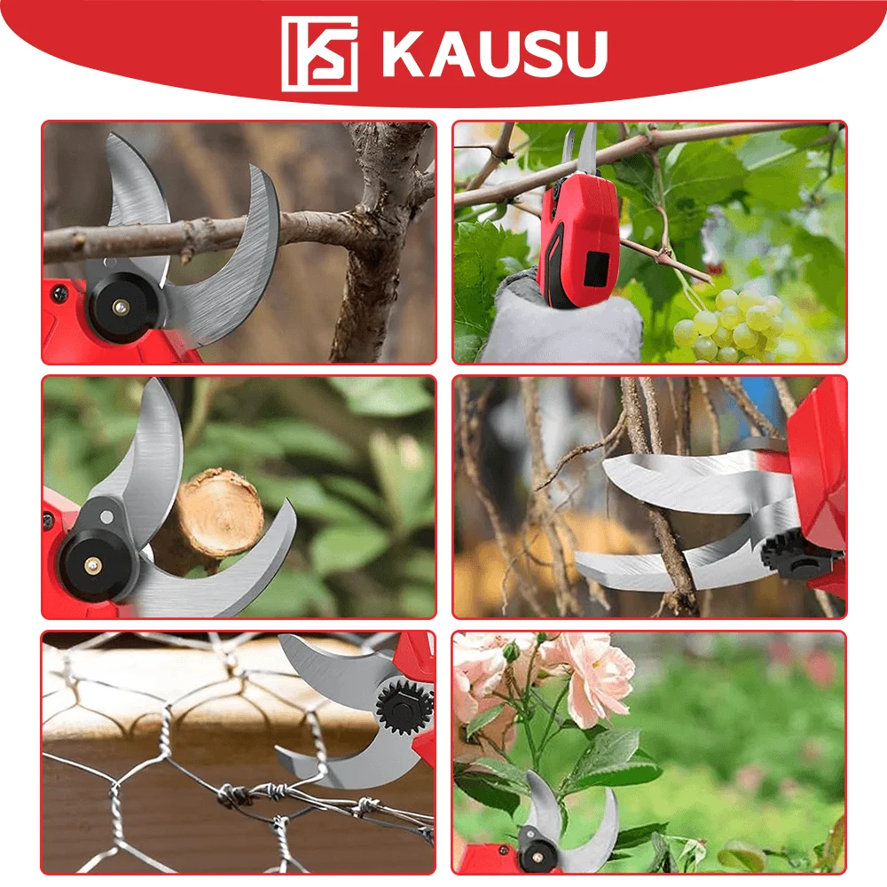 Brushless Cordless Electric Pruning Shear Scissors Fruit Tree Bonsai Pruner Branches Cutter Power Tools For Makita 18V Battery