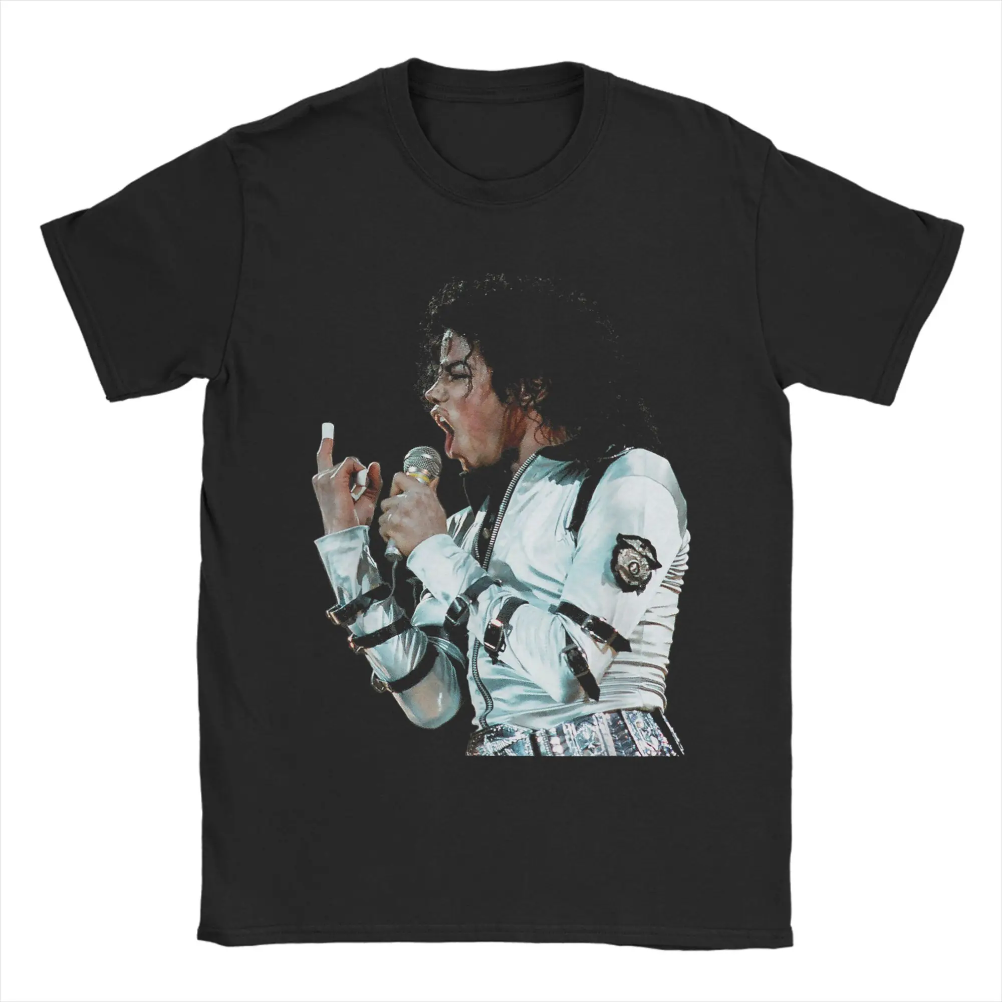 Streetwear T-Shirt Beach Michael Jackson Live Bad Tour Wembley 1988 T-Shirts 100 Cotton Tshirt for Man Y2K Short Sleeve Top Tees