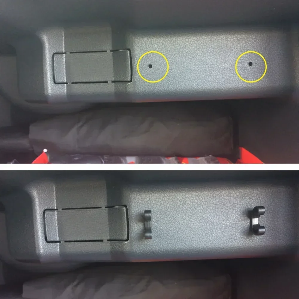 2PCS Glove Box Organizer Lock Pencil Tray Clip For Mitsubishi Lancer L200 Outlander Pajero Sport ASX Zinger Eclipse Cross Galant