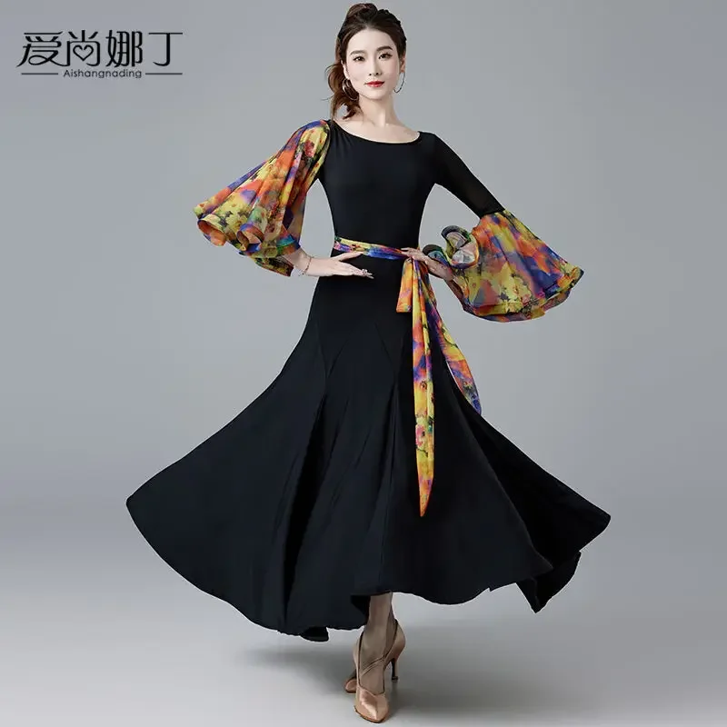 

Professional Waltz National Standard Dance Friendship Dance Dress Big Swing Dress Practice Clothing Modern Dance Dress
