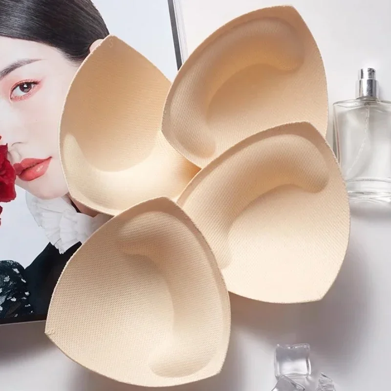 2/6 قطعة الإسفنج رفع منصات النساء ملابس السباحة بيكيني غير مرئية محسن للإزالة الحشو إدراج الكؤوس منصات كأس الصدر اكسسوارات