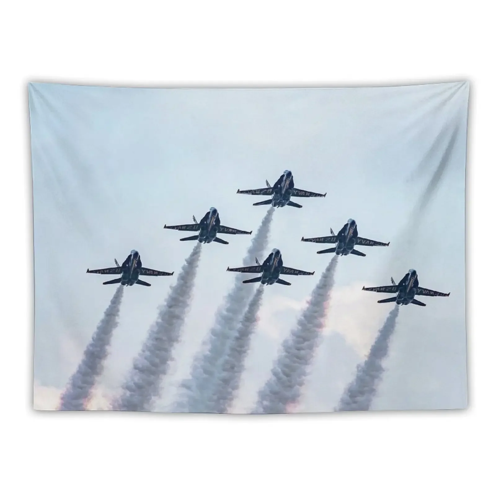 Blue Angels in Formation Tapestry Room Decorations Aesthetics Wallpapers Home Decor Custom Wall Hanging Wall Tapestry