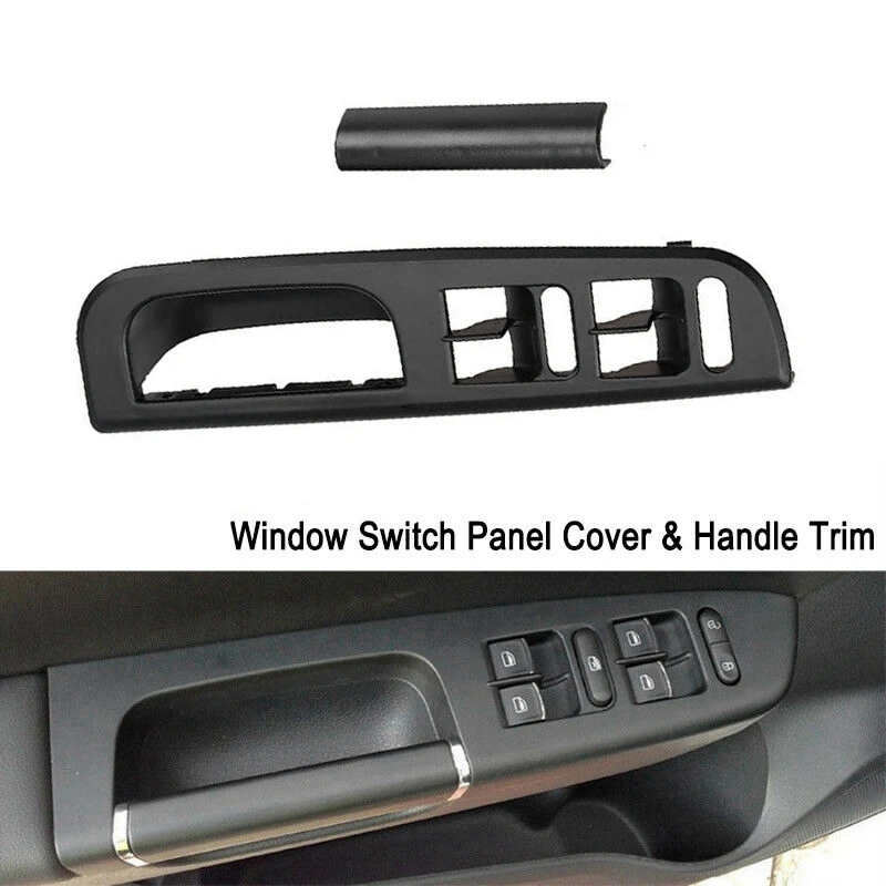 

Left Front Door Window Glass Lift Button Control Switch Panel Door Handle Cover For Golf 4 Jetta MK4 Bora 1998-2004