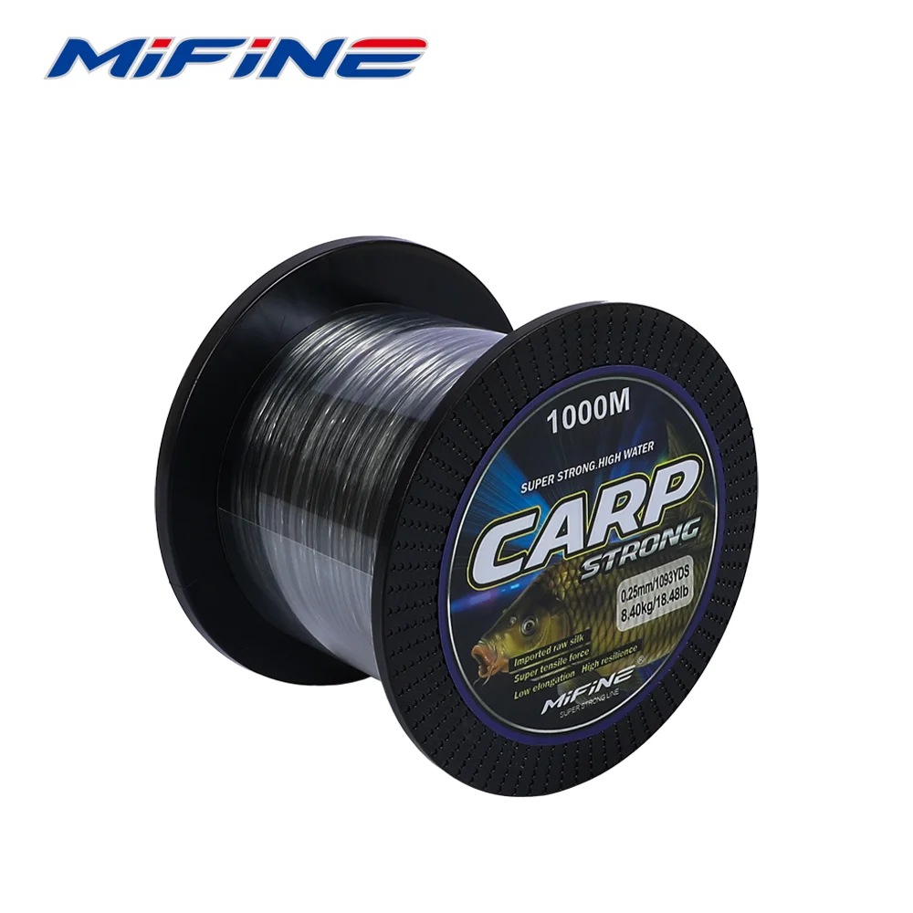 MIFINE CARP STRONG Fishing Line 1000M 12LB-59LB Nylon Super Strong Line High Wear Resistance Carp Pesca Line Wire Accessories