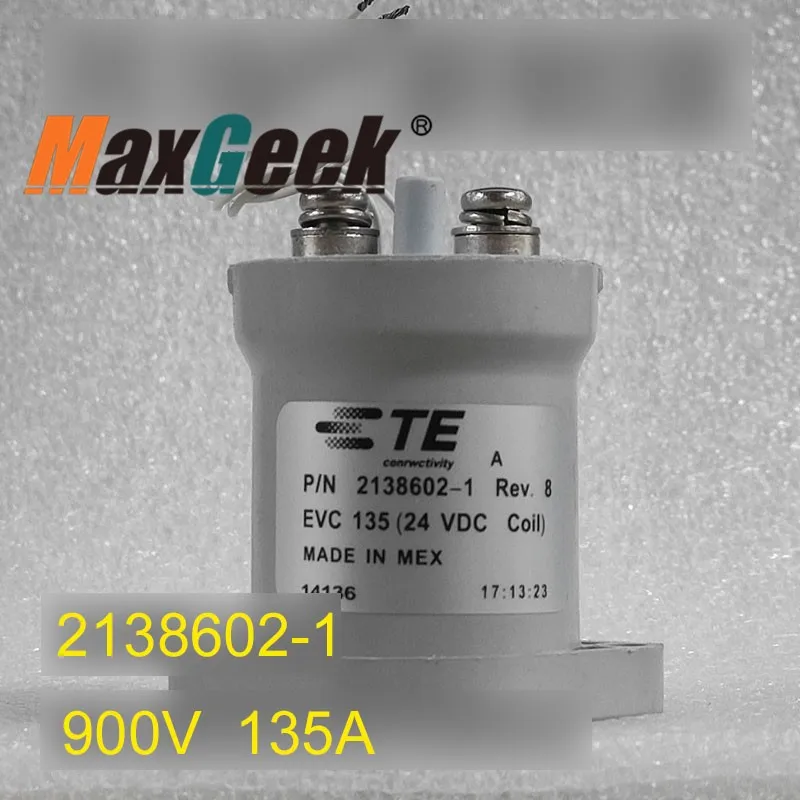 Maxgeek New Energy Resources 2138602-1 Coil 24VDC 900V/135A Electromagnetic Relay DC Relay Contactor for TE Connectivity