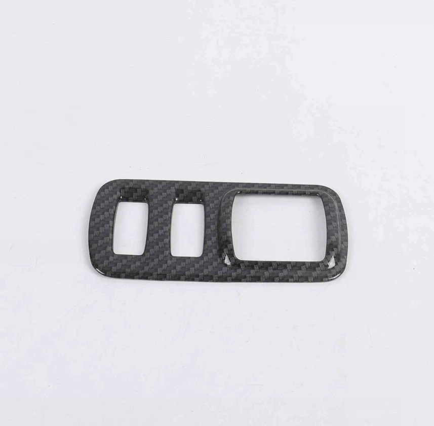 ألياف الكربون نظرة/ماتي إضاءة أمامية مصابيح التبديل لوحة أزرار غطاء إطاري الكسوة لرينو كادجار 2016 2017 2018 2019 صب #5