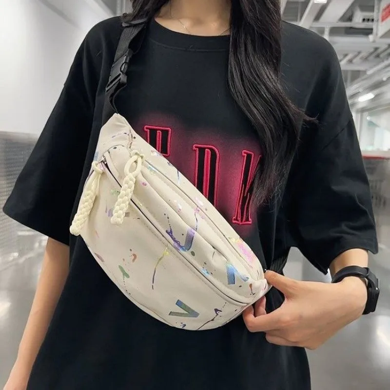 Ins Style Student Sports Chest Bag - usage example