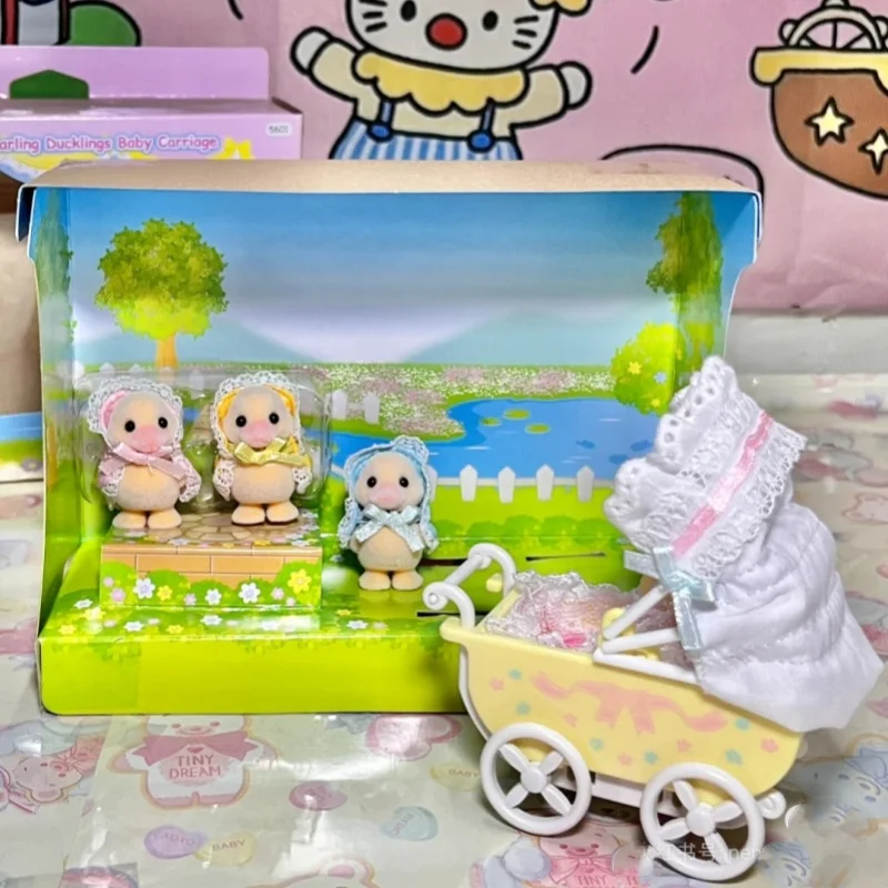 Sylvanian Families 의류 가구 하우스 플레이 하우스 장난감, 소녀 생일 선물, 정품 액세서리 