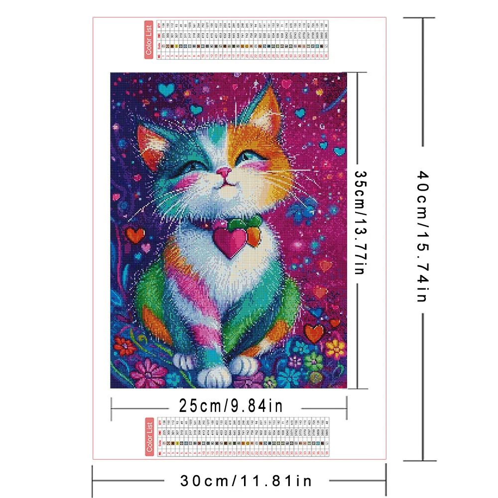 AZQSD Diamond Mosaic News 2026 Cat Animal Painting Art Diy Handicrafts Rhinestones Home Living Room Decor Full Kits