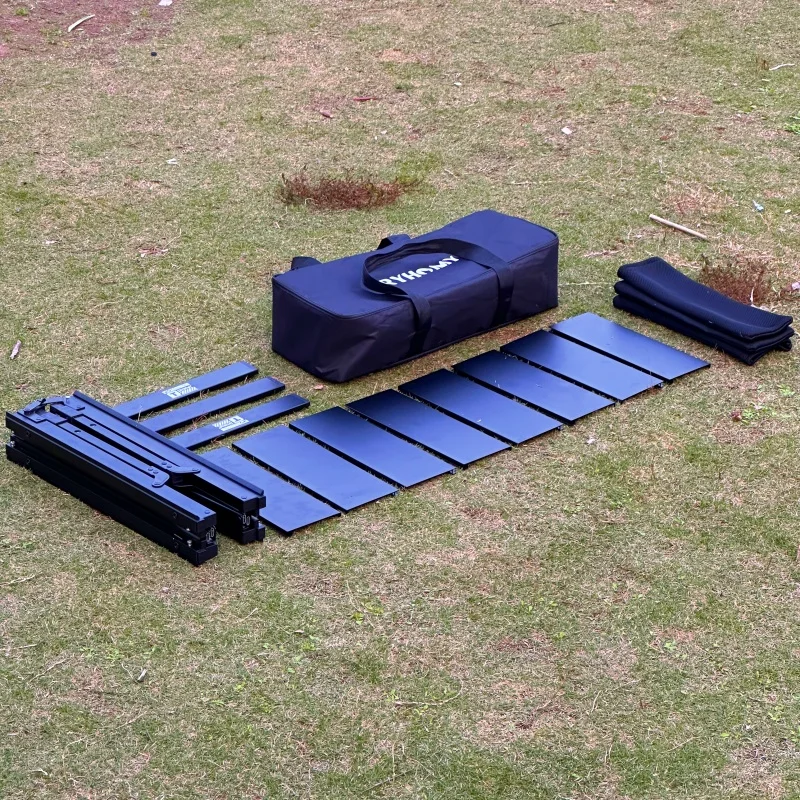 IGT Table igt 4 Unit Table Camping Folding Table Portable Lightweight  Aluminum Alloy  Desk BBQ Dinning Outdoor Camping Desk