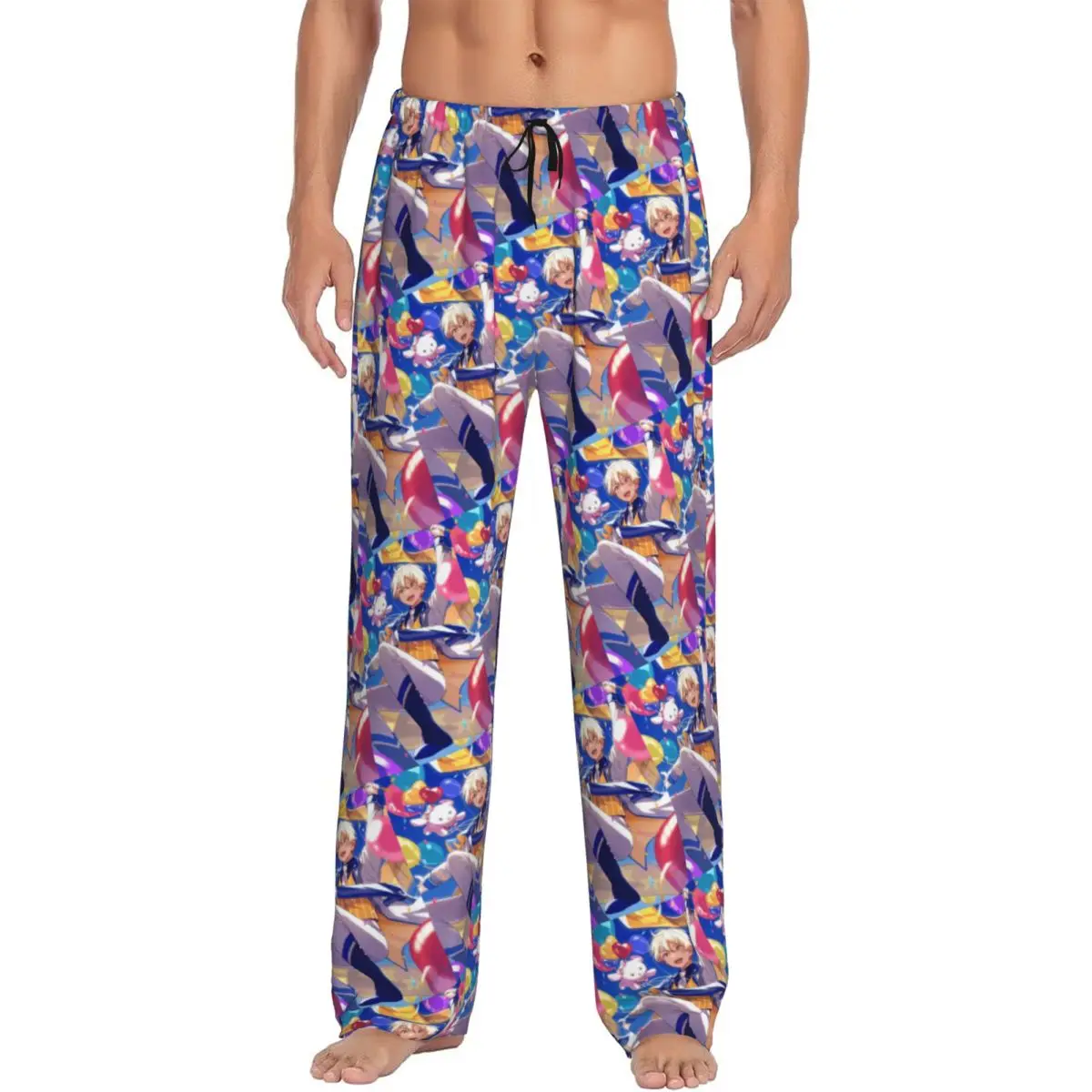 

Custom Print Men's Tsukasa Anime Tenma Pajama Pants Sleepwear Sleep Lounge Bottoms with Pockets