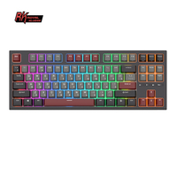RK ROYAL KLUDGE R87 Russian Mechanical Keyboard 87 Keys RGB Backlit Hot-swappable Wired Gaming Keyboard Customised Keycaps