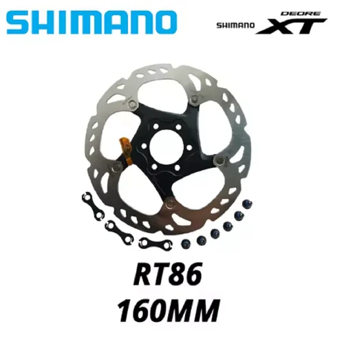 Imagen 2 del producto Disco de freno Shimano Deore XT RT86 tecnología de punto de hielo de 6 pernos disco de bicicleta de montaña MTB 160MM 180MM 203MM