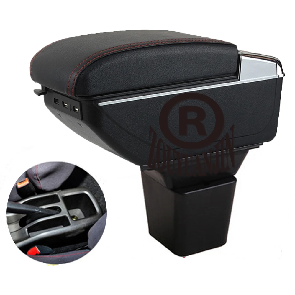 For Daihatsu Terios Armrest Box Central Store Content Arm Elbow Rest with Cup Holder Ashtray USB