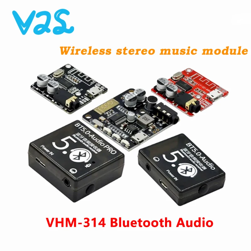 DIY For Bluetooth Audio Receiver board  4.1 5.0 mp3 lossless decoder board Wireless Stereo Music Module 3.7-5V