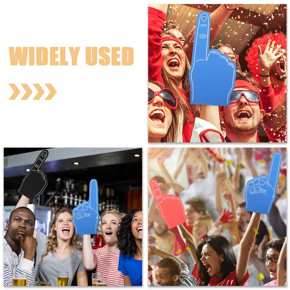 

3Pcs Foam Finger Prop for Sports Cheerleading Party Decorative Finger Support Kids Adults Fun Photo Accessory Wear-Resistant