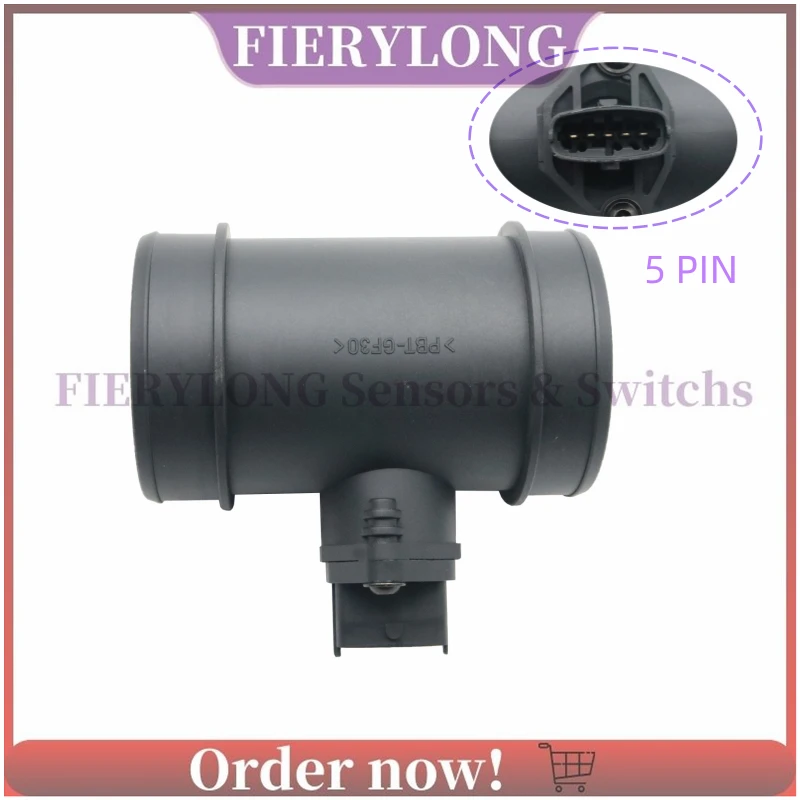 0281002184 Sensor de flujo de aire masivo medidor MAF para Cadillac Catera 1999-2001 Saturn Ls2 Lw2 L300 Lw300 9193533 1192W5 1324369080