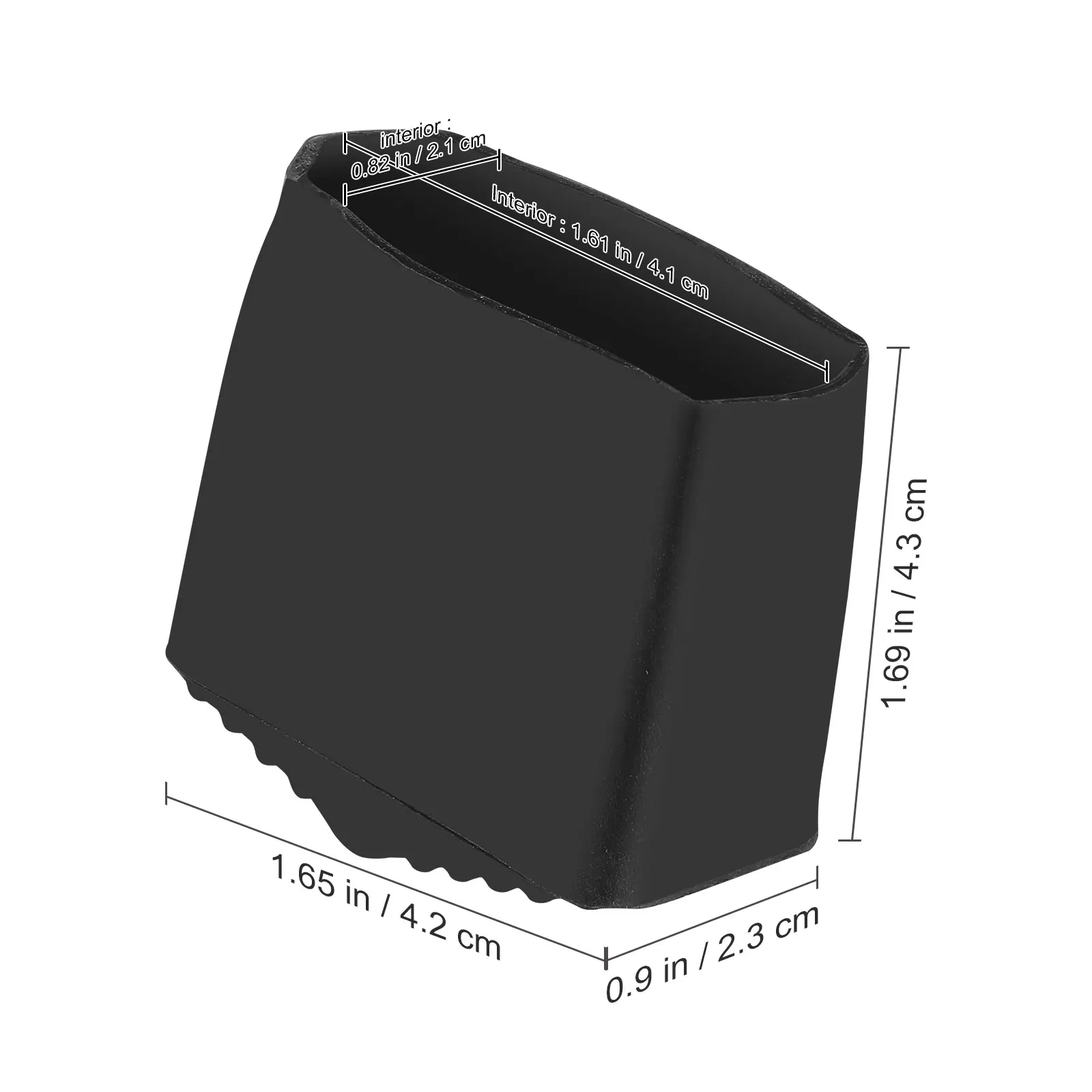 Ladder Foot Pads 2pcs Set Rubber Non-Slip Covers for Ladder Legs Durable Step Ladder Accessories