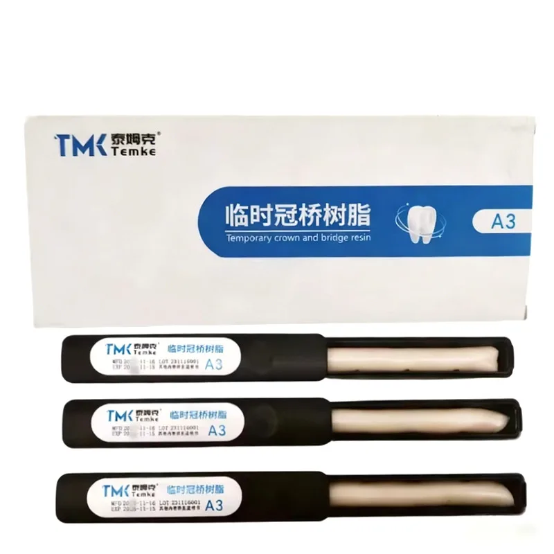 

3 PcsDental Photocuring Temporary Guanqiao Resin Material 15g/Pcs Dentistry Oral Cavity Nursing Denture Filling Tools