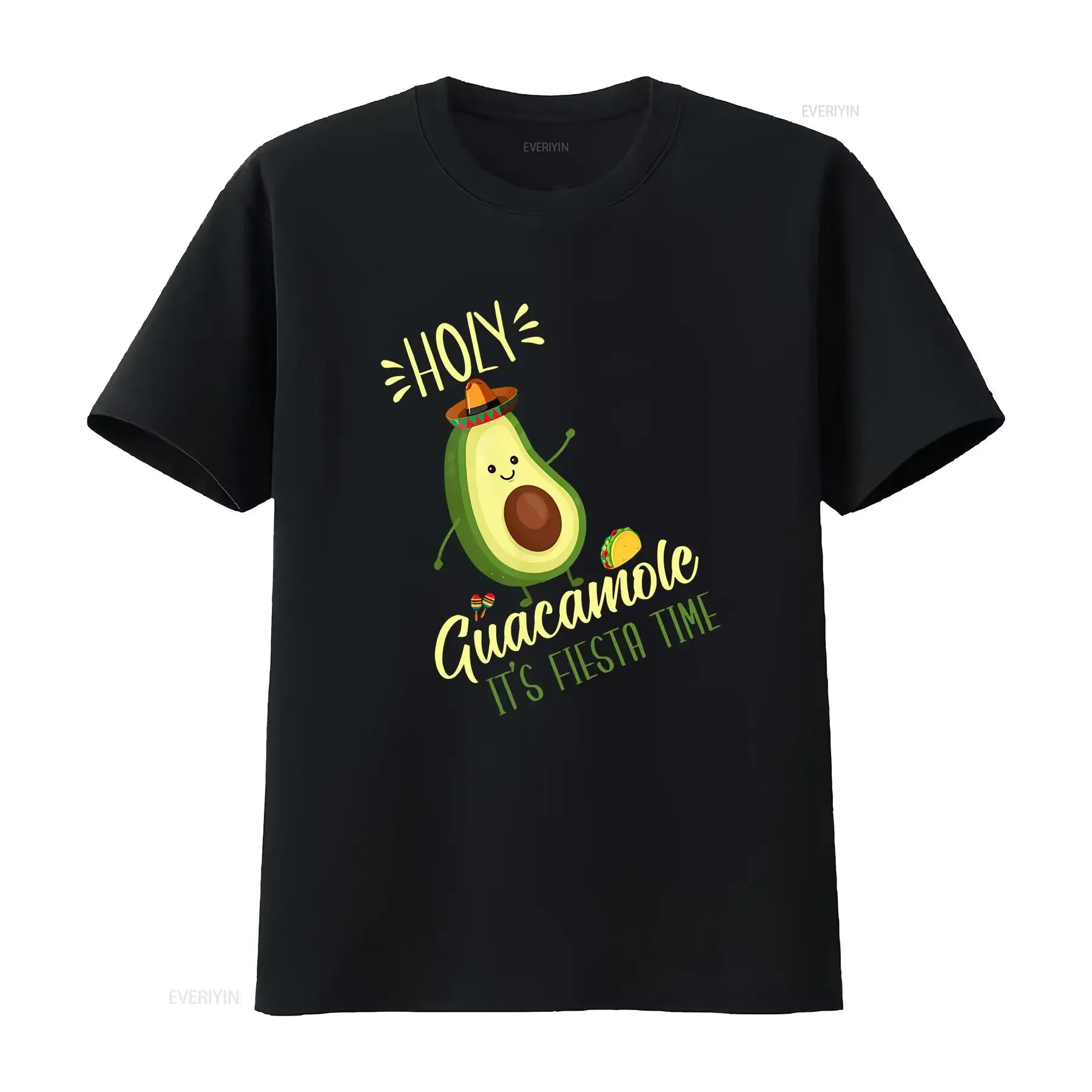 Cinco De Mayo T Shirt Holy Guacamole Mexican Adult Avacado Party Mens Ladies Vacation vintage Washed homme Casual fashion