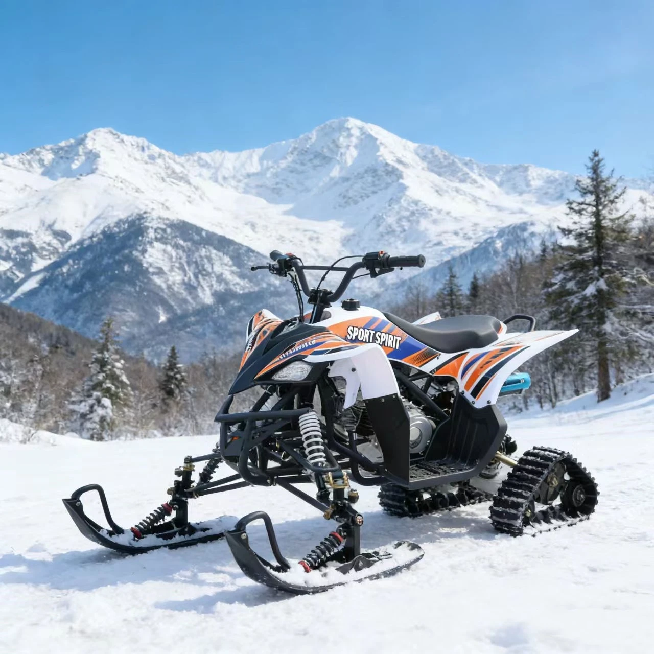 

Economical And Practical 125cc 4-Stroke Snowmobile Frost-Resistant For Uninterrupted Snowy Mountain Riding.