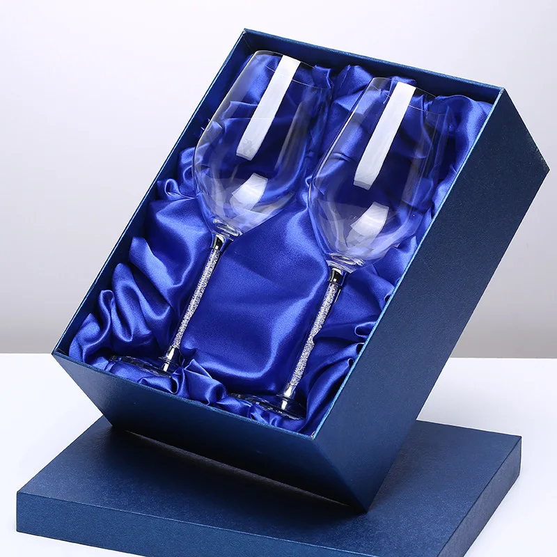 Kreative Hochzeit Weinglas Tasse einzigartige Champagner Flöten Kristalline Party Geschenk Toasten Glas Becher Kristall Jahrestag