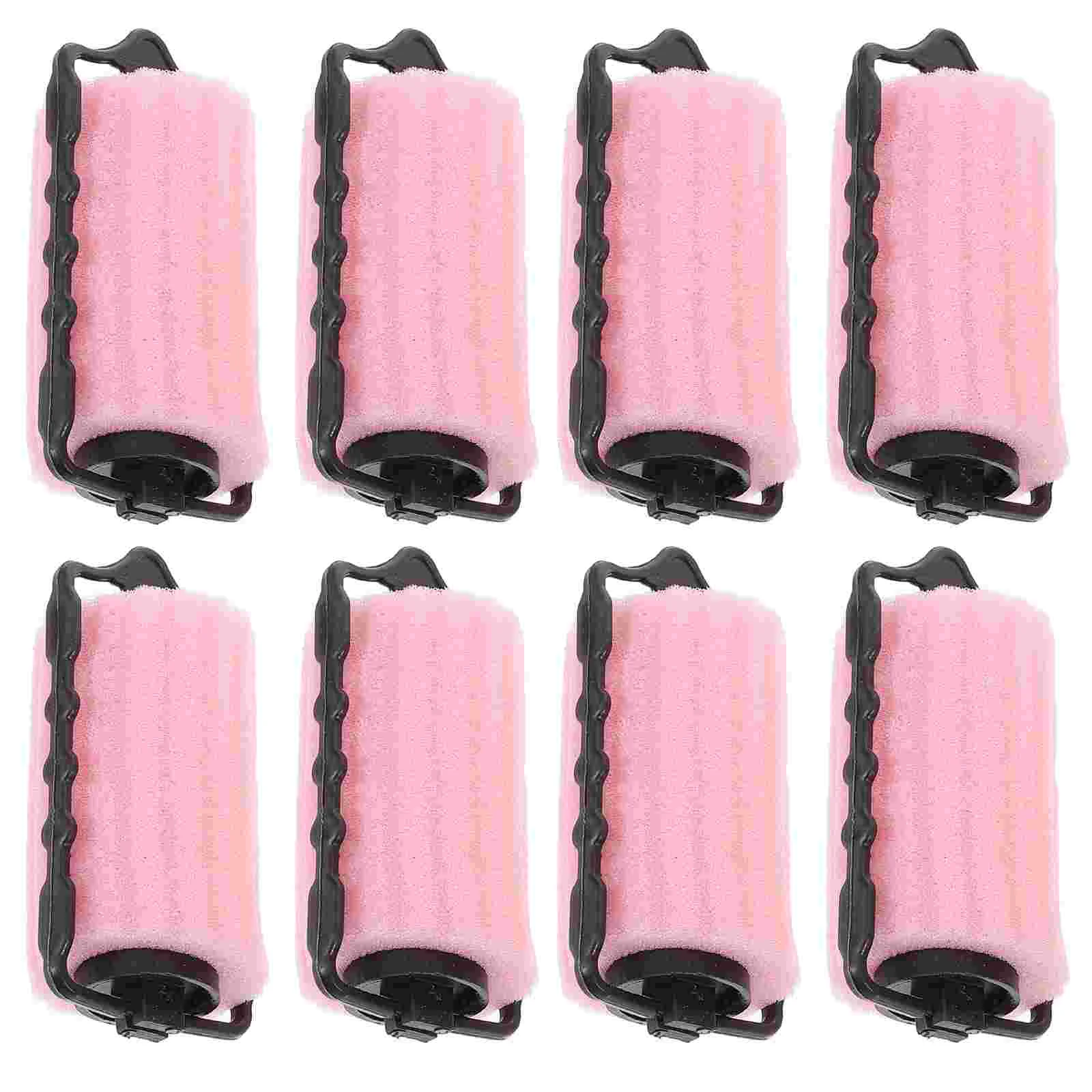 8 Pcs Doesn’t Hurt Hair Rollers Sponges Foam Curlers Suite Plastic Perming Kit Man Short Men to Sleep