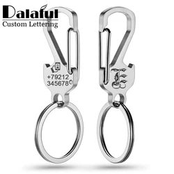 304 Stainless Steel Personalized Letters Keychain Bottle Opener Custom Lettering Key Chain Ring Holder for Car Keyring K429