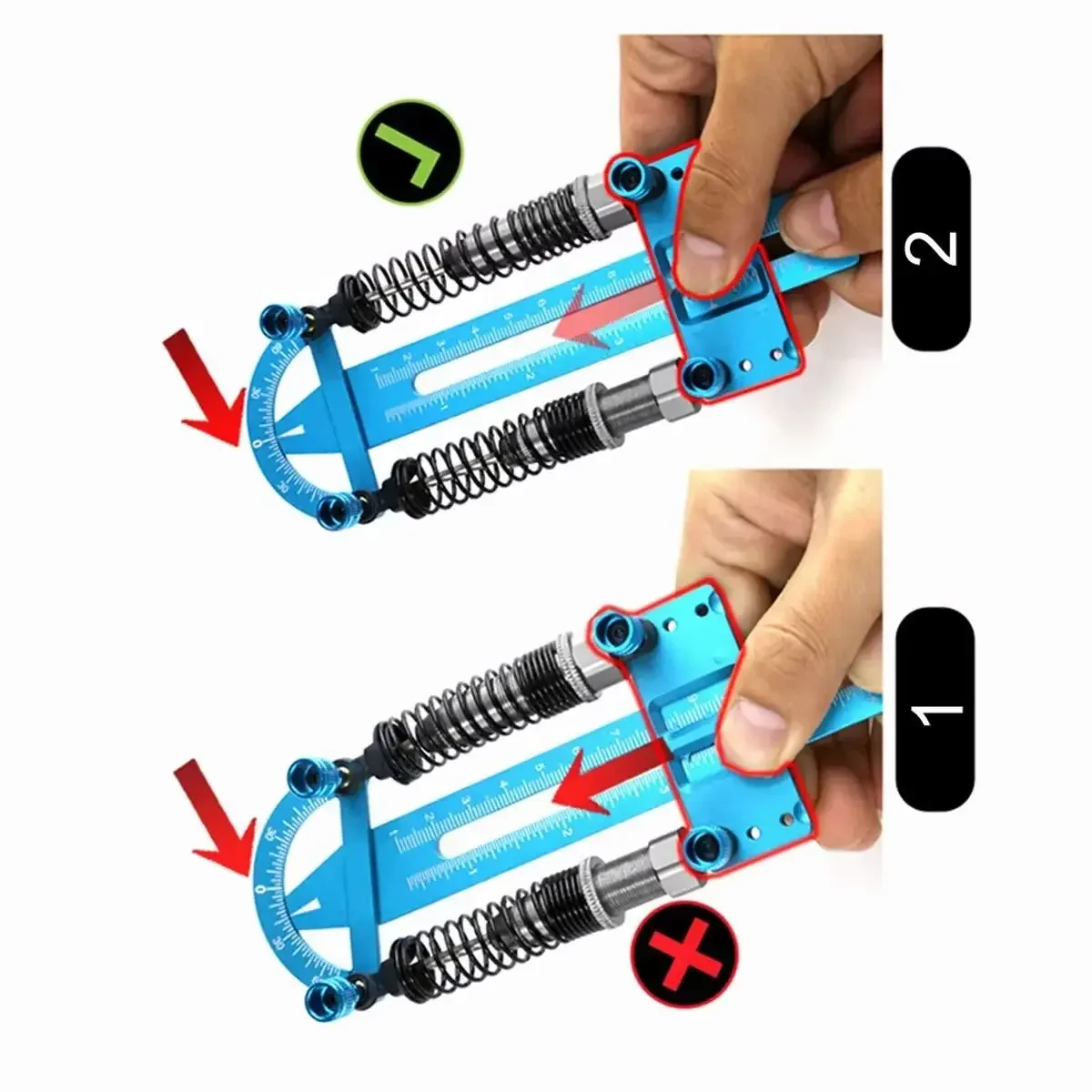 Aluminum Shock Absorber Hardness Balance Measurement Adjust Tool for RC Car Accessories